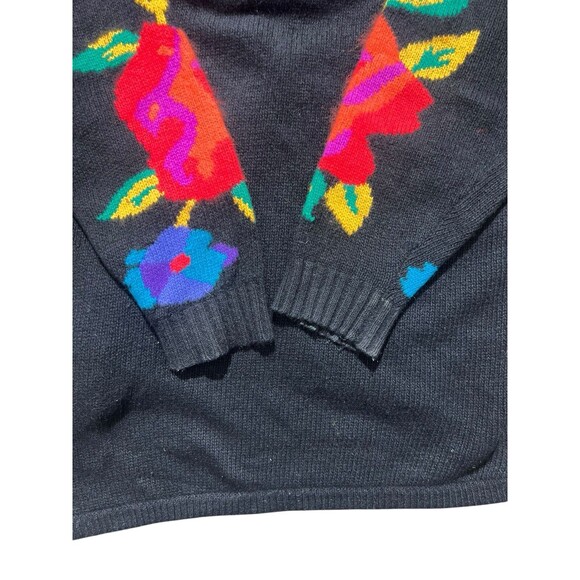 Vtg RAFAELLA ANGORA Sweater Cardigan Granny Core BRIGHT Colors SOFT Sz M - Picture 8 of 16